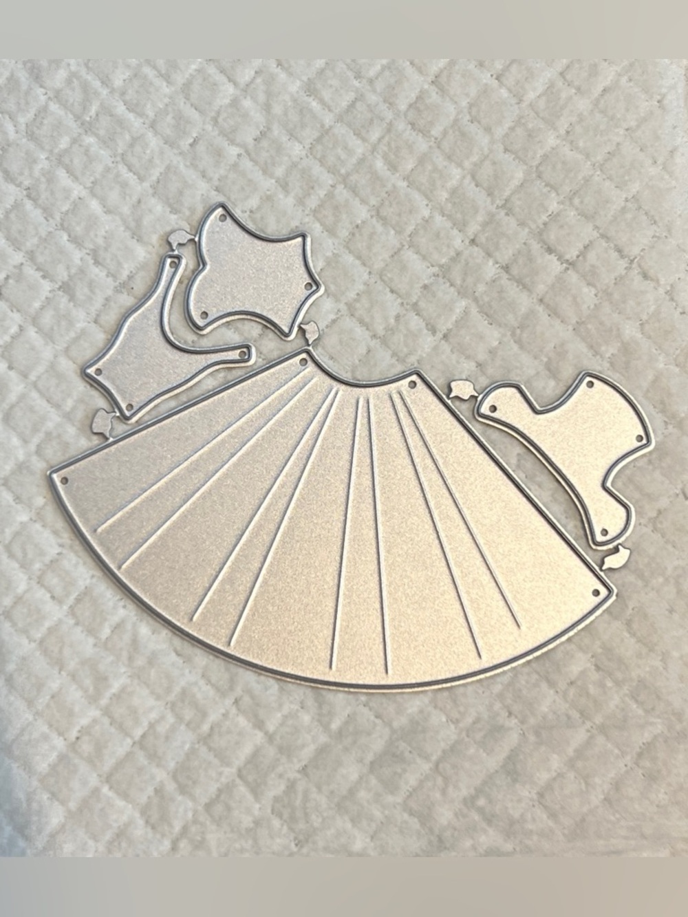 Metal Graceful Dress Cutting Die 4 Piece Set